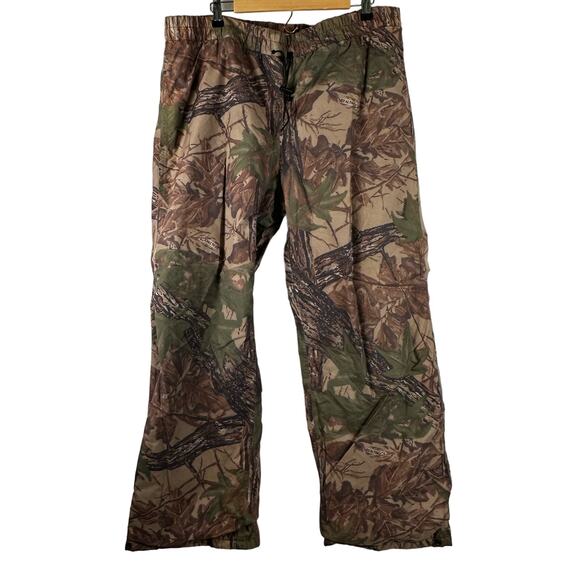 Realtree Mens Camouflage Lightweight Nylon Hunting Pants Size XL Fully Lined - Picture 1 of 9